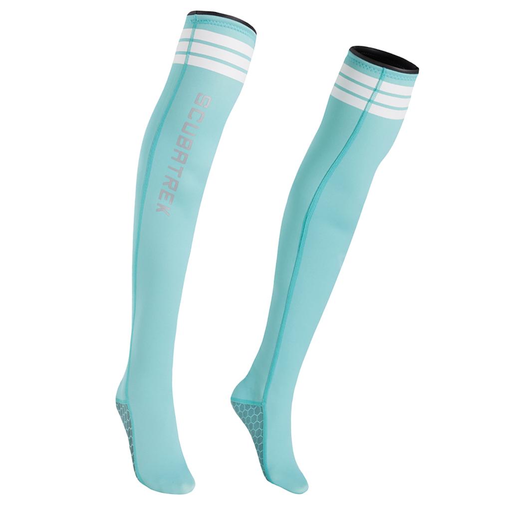 Anti-slip Diving Socks Thermal Snorkeling Surfing Beach Stocking Blue S