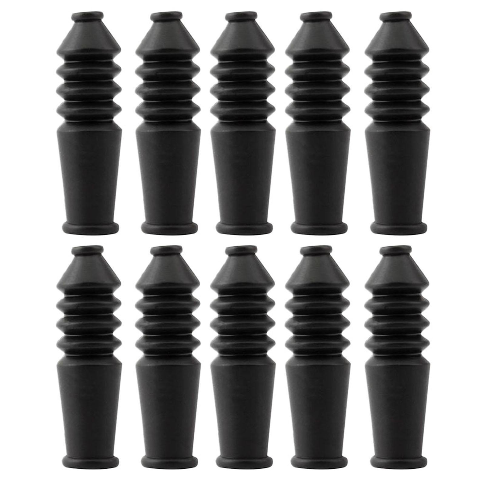 Perfeclan 10pcs MTB Bike V Brake Cable Rubber Boot Protection Sleeve Cover
