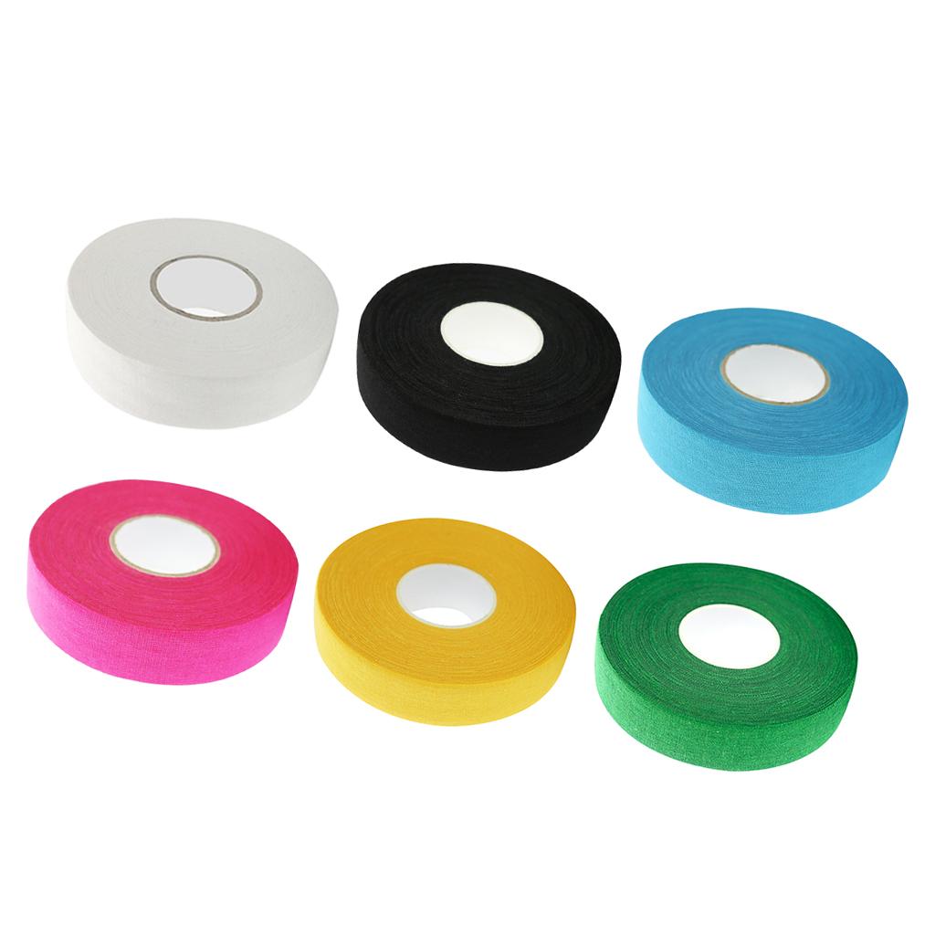 Roll Adhesive Ice Hockey Tape Cotton Cloth Stick Handle Grip Wrap White