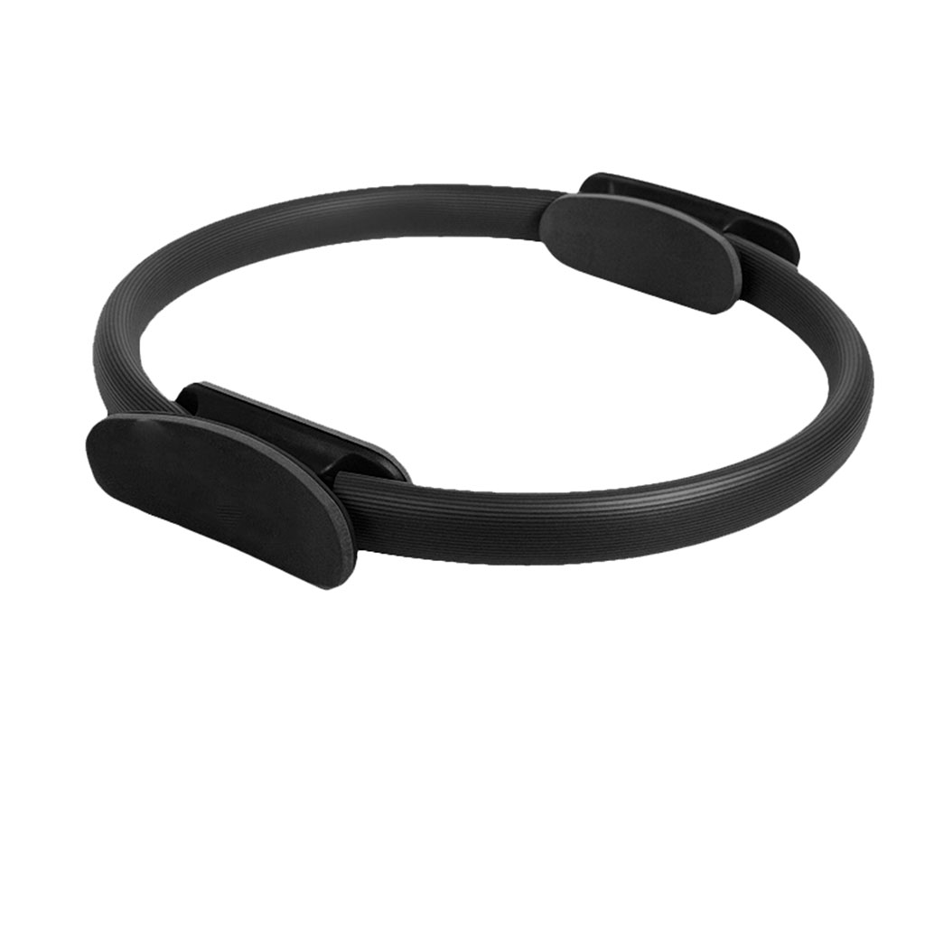 Yoga Pilates Ring Fitness Circle Slimming Body Training Exercise Tool Black