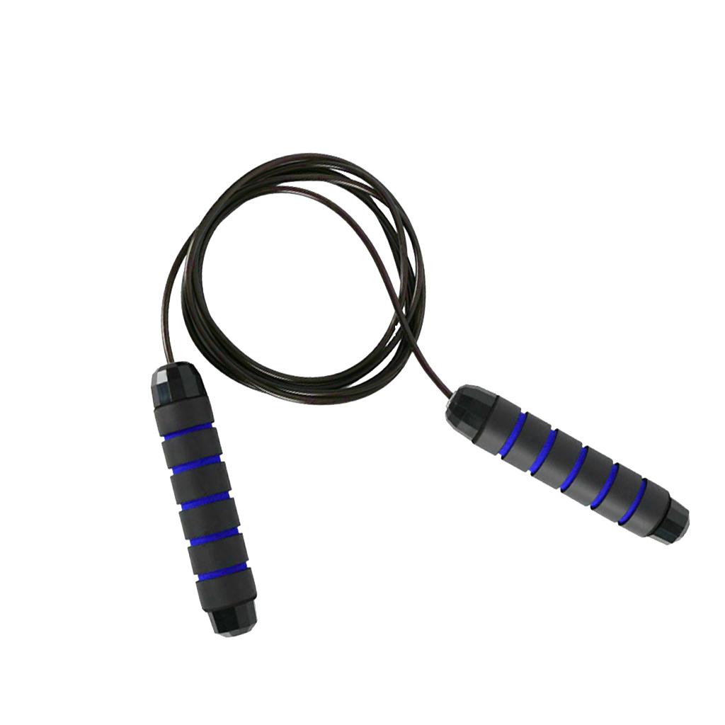 Jump Rope Workout Tangle-Free Rapid Speed Cable Skipping Rope  Blue