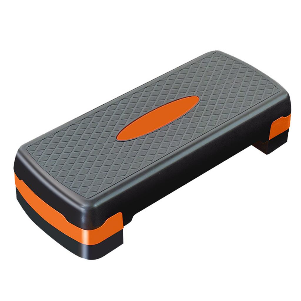 Aerobic Exercise Stepper Deck Riser 26.8in 2-Level Orange