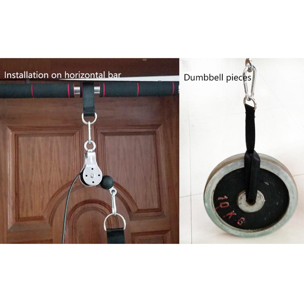 Fitness Pulley Cable Machine System Attachment DIY Weigh Loading Pin Model 3