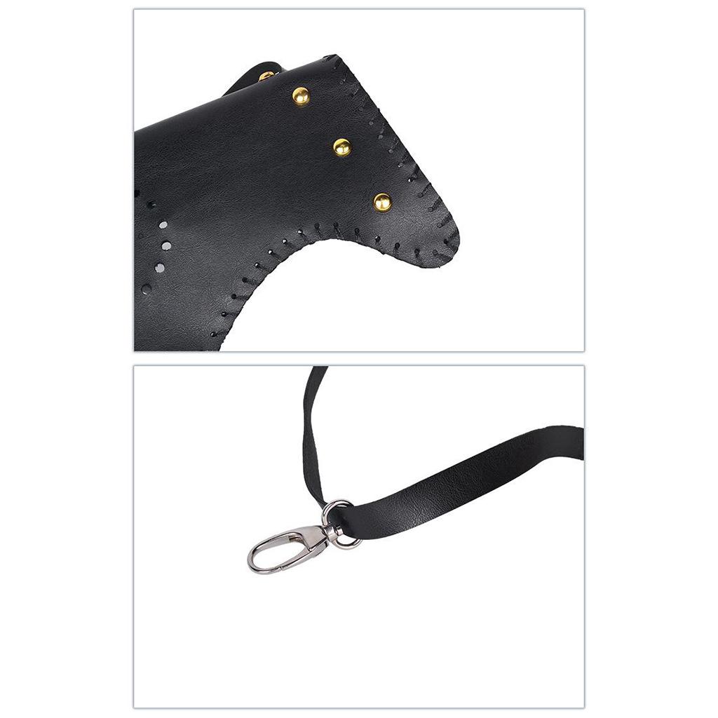 Quiver Archery Traditional Arrow Genuine Leather Hunting Pouch Clip Belt Bag