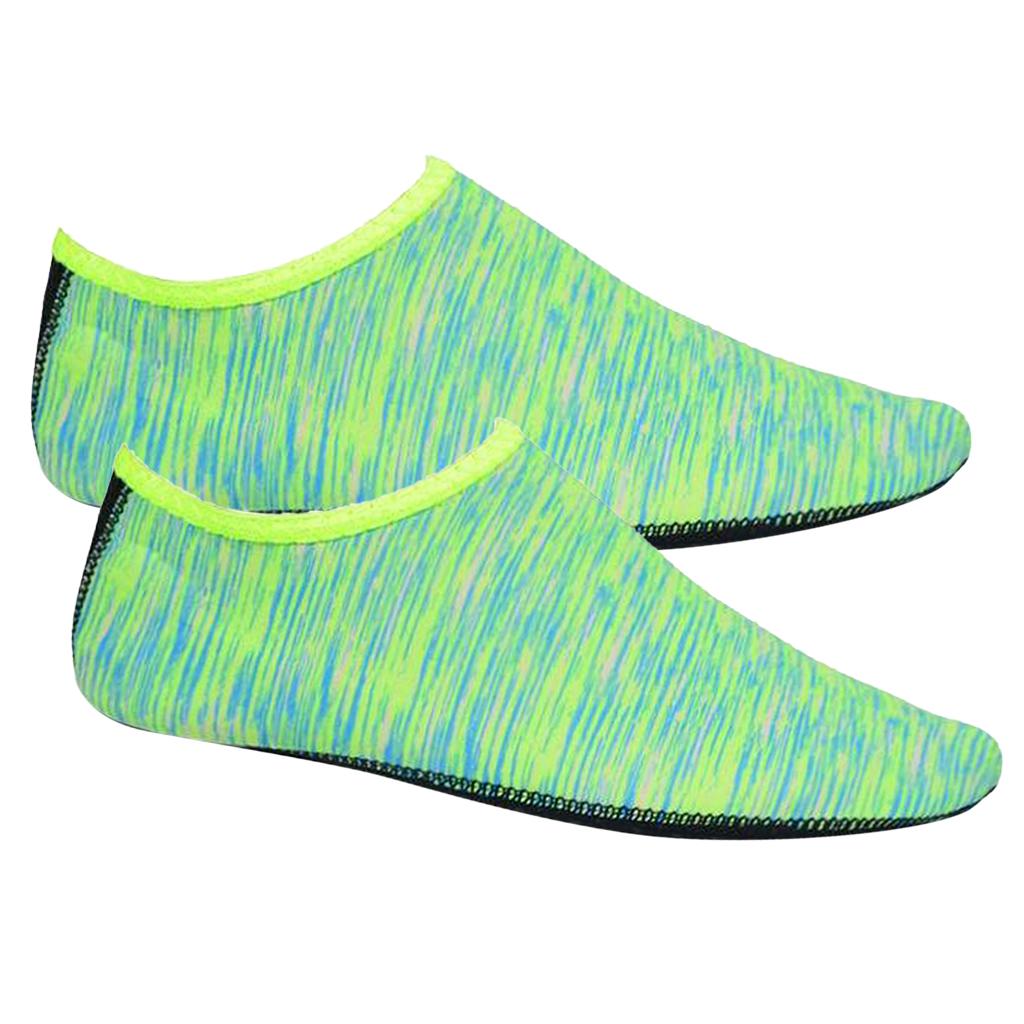 Soft Water Shoes Stretchy Aqua Socks Yoga Swim Shoe Dive Sock Green S