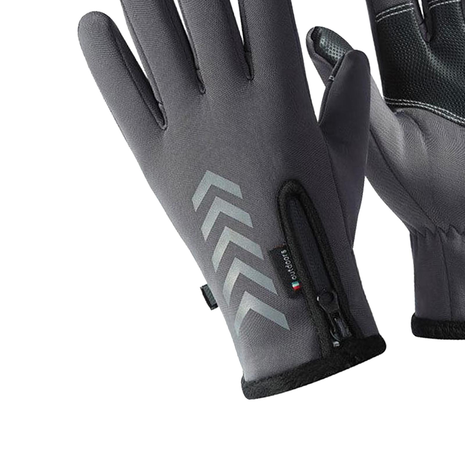 Winter Outdoor Cycling Hiking Sports Gloves Touch Screen XL Gray K112
