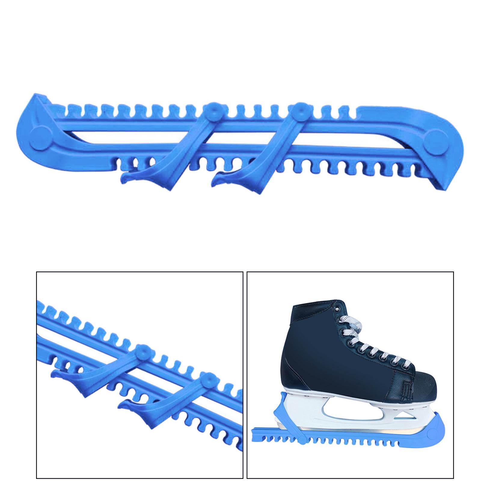 Universal Skates Blade Guard Ice Protection Off Ice Protector Guard Blue