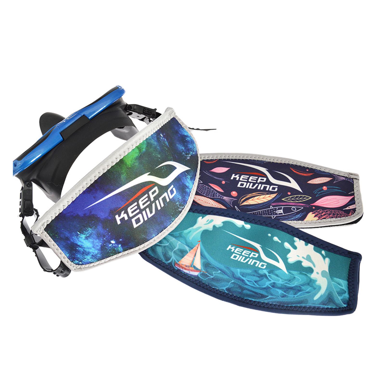 Replacement Padded Mask Strap Cover Scuba Diving Free Dive Starry Sky