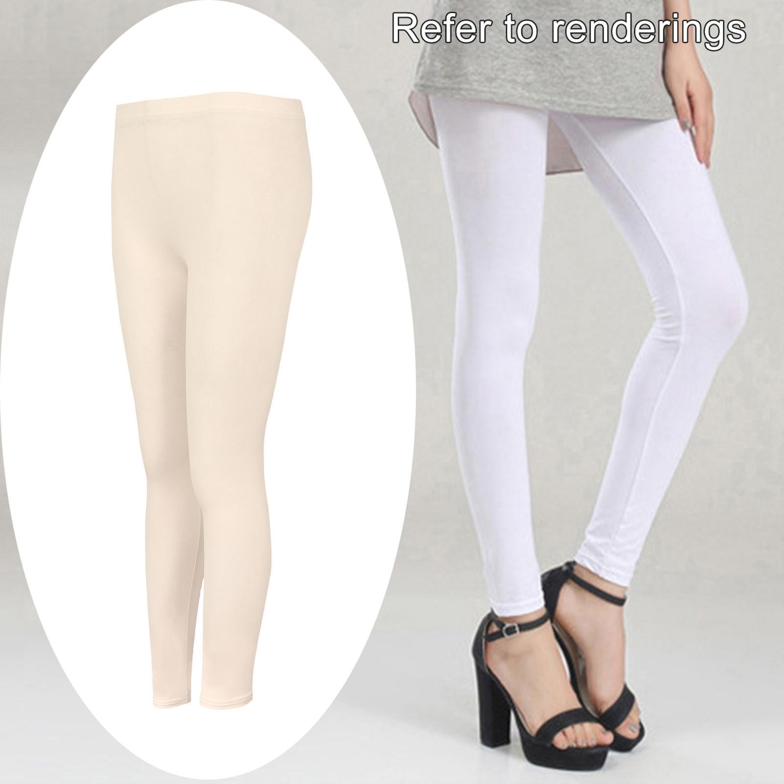 Women's Leggings Pants Cool Ice Silk Breathable ninth pants skin  M