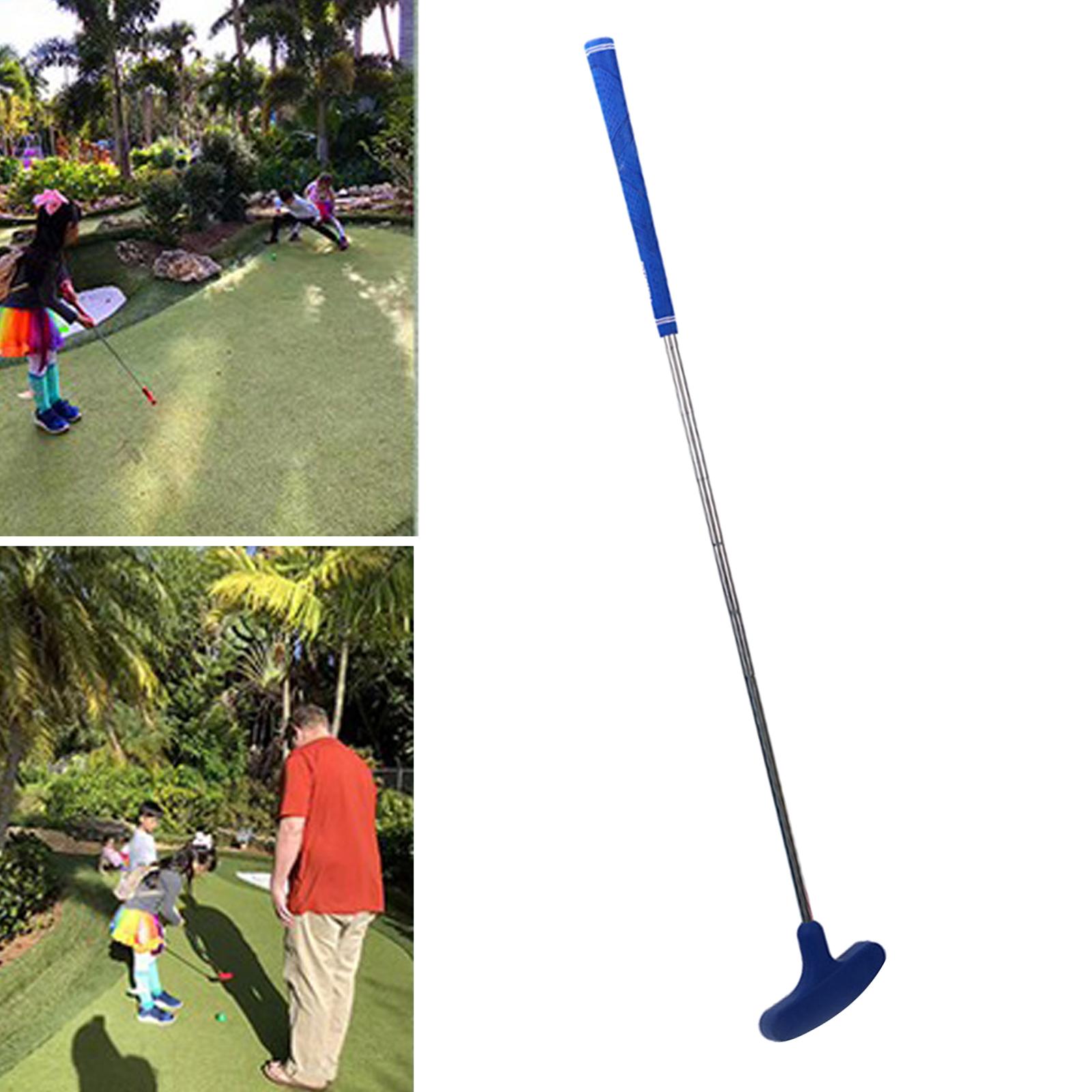 Portable Two-Way Putter Left Handed Right Handed for Teens Children Blue