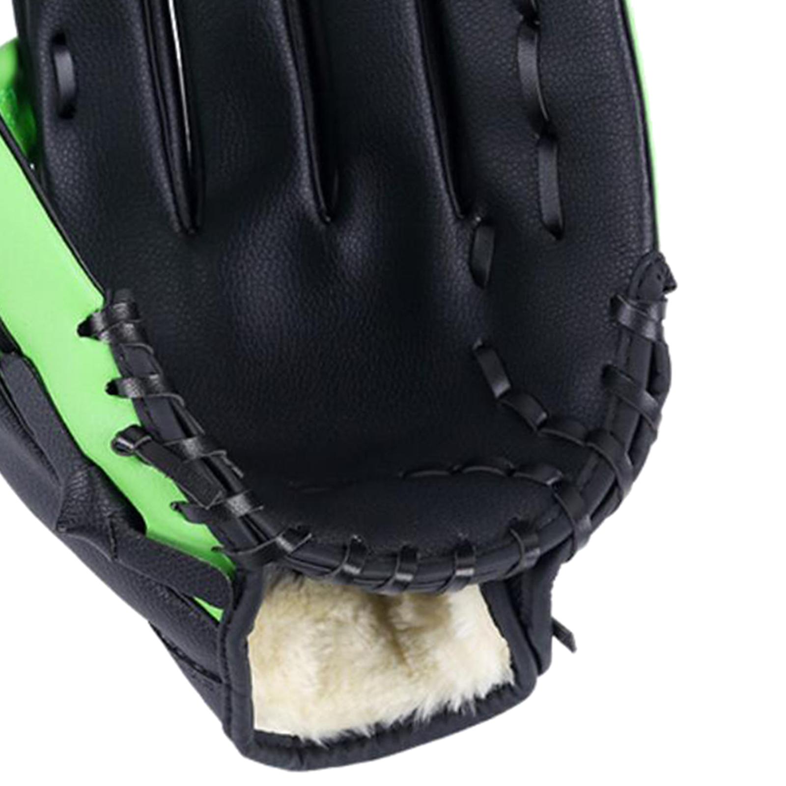 Premium Baseball Gloves Soft Thickening Softball Teeball Glove Softball Mitt Green S