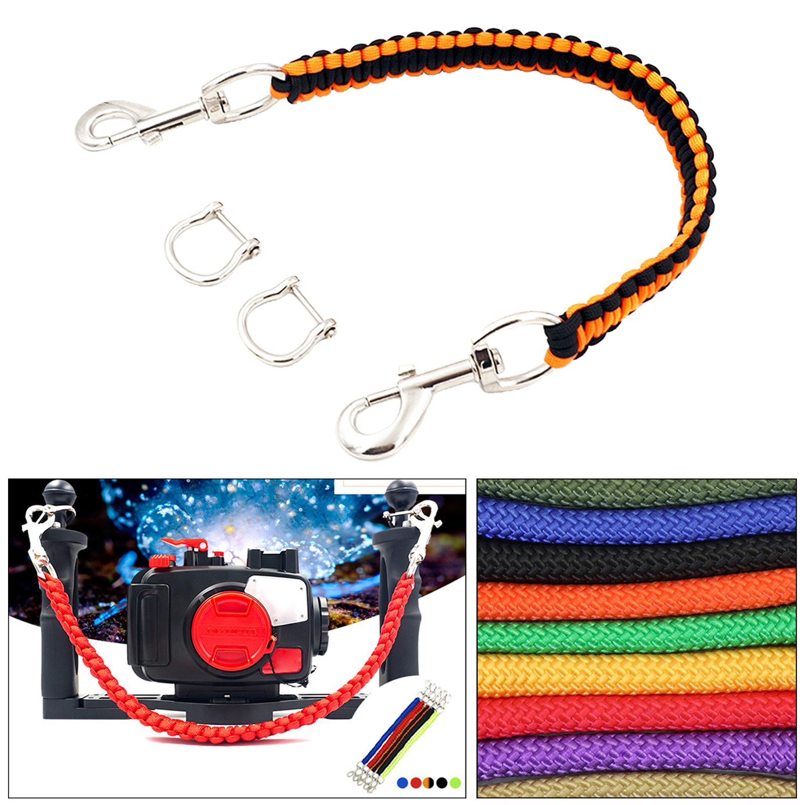 Scuba Diving Camera Housing Handle Rope Lanyard for Tray Orange Black