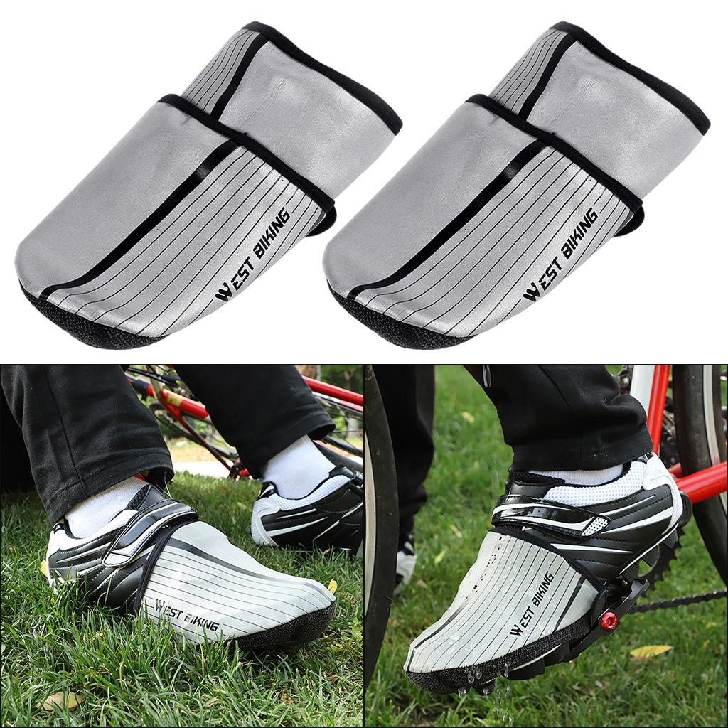 Cycling Shoe Cover Overshoes Shoecover Half Palm Riding Winter XL LightGray