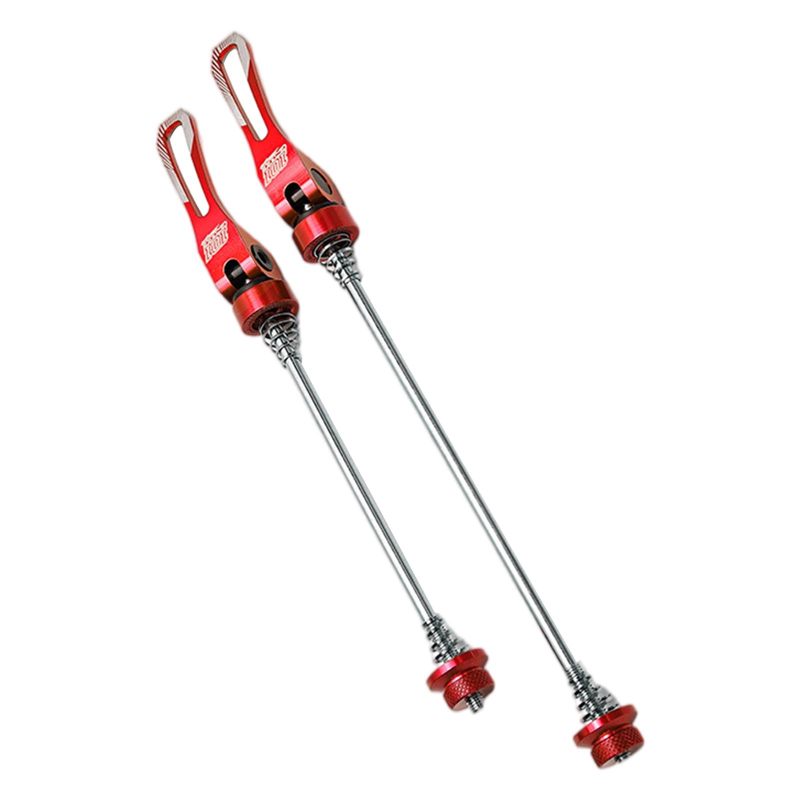 2x Bike Quick Release Axle Skewer Universal Mountain Bicycle Parts Red