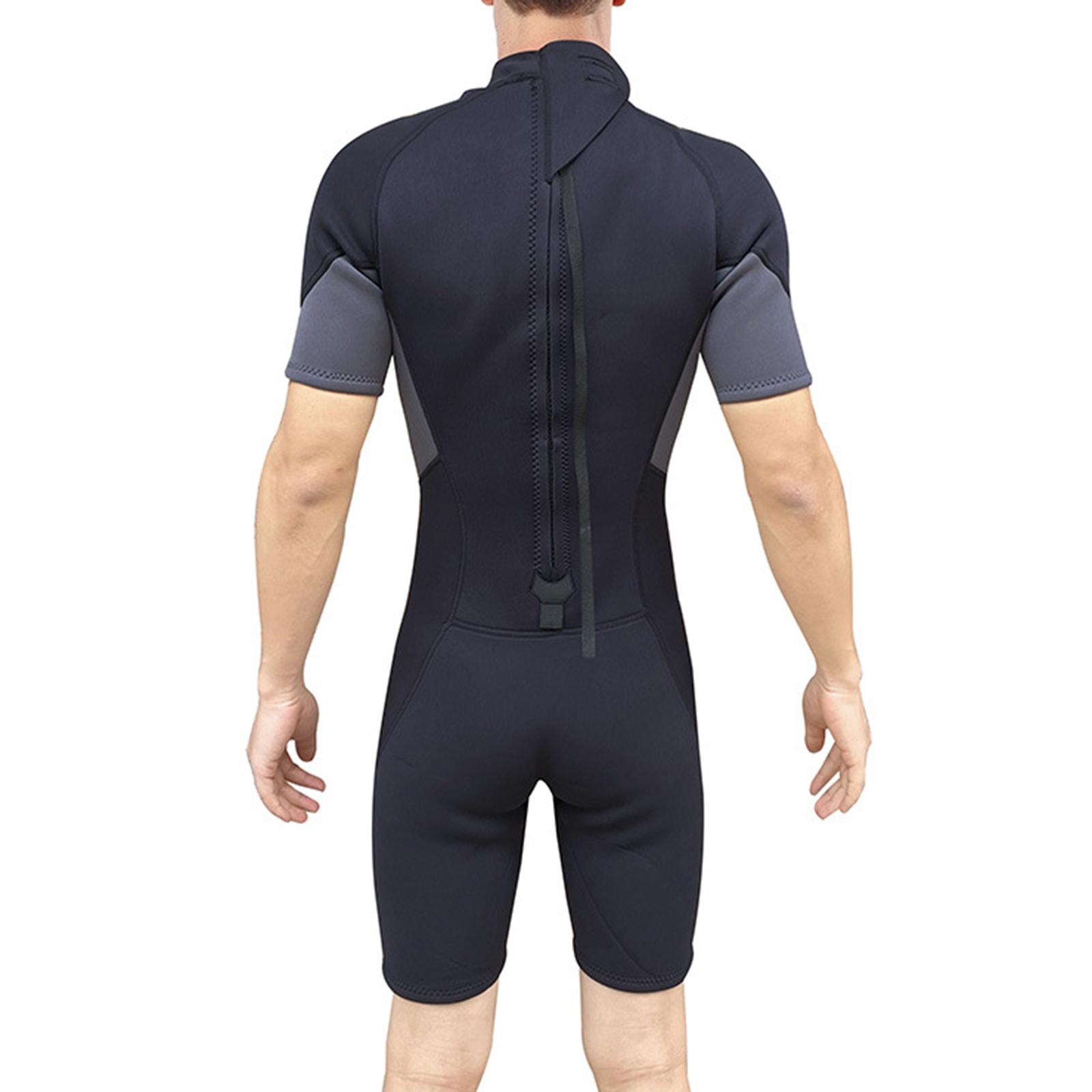 Men Diving Suits One Piece Swimsuit Spearfishing Surf Snorkeling  2mm M