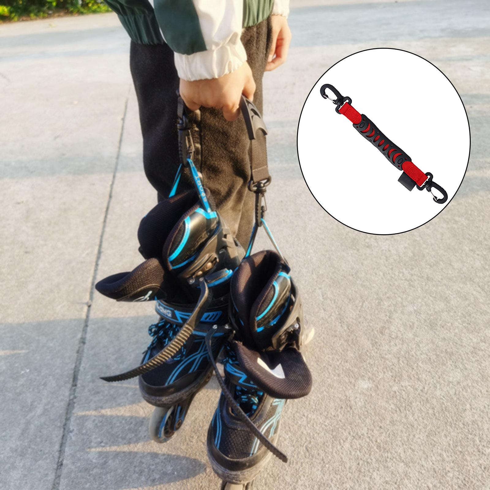 1PC Skating Shoes Carrier Strap Durable Roller Skate Hanging Handle Bucke Black