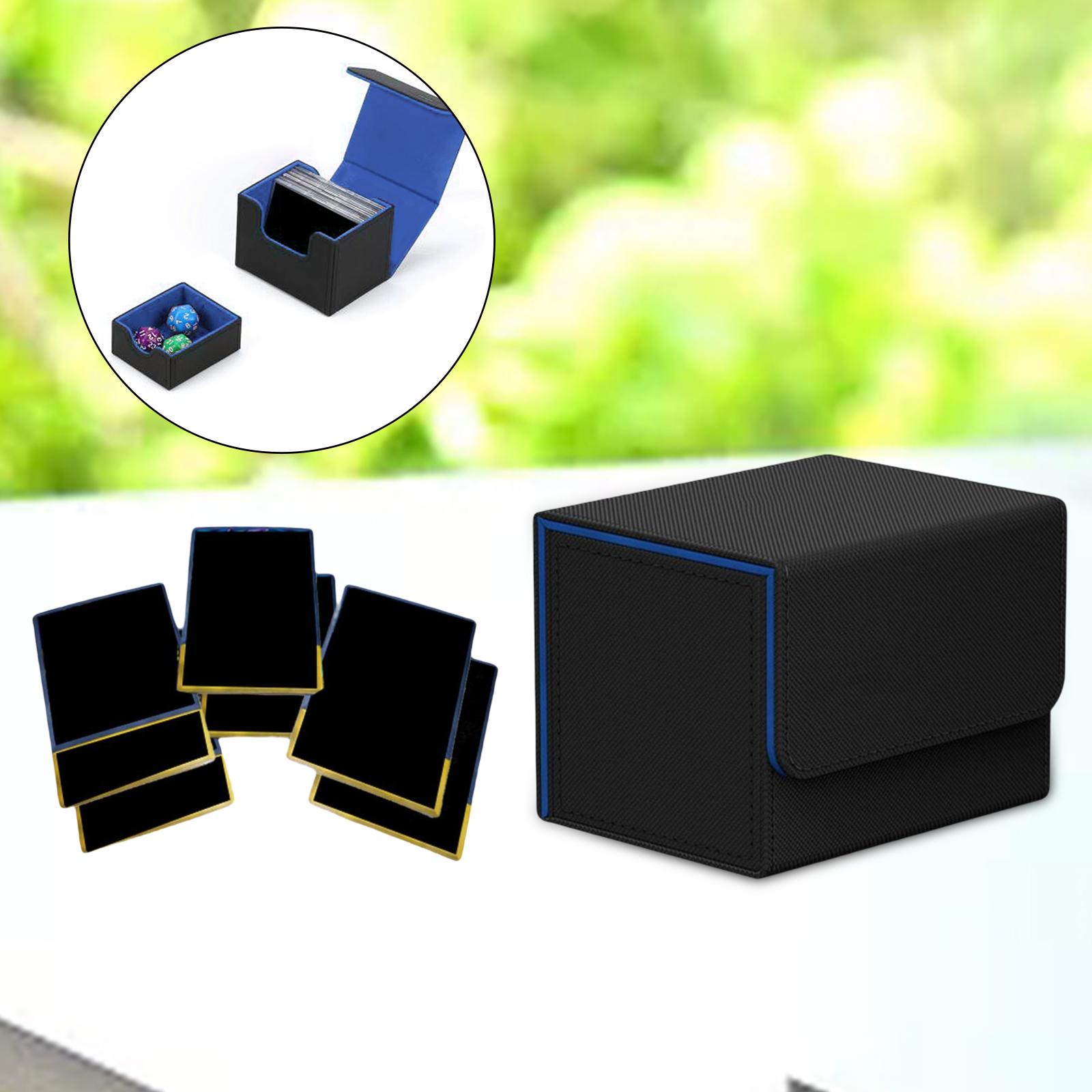 Card Deck Box Organizer Storage Standard Container Game Card black blue