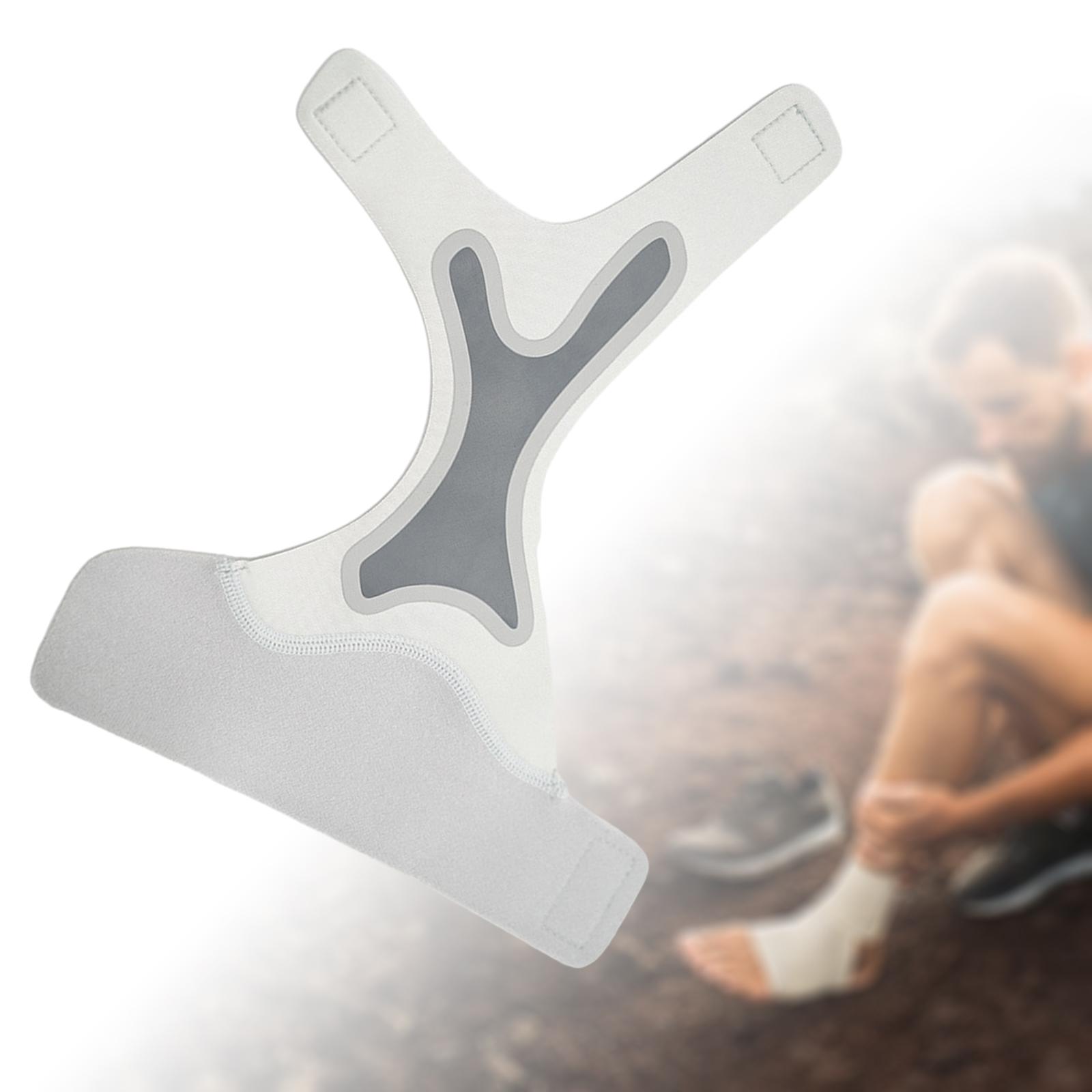 Adult Ankle Brace Nylon Elastic Adjustable Fasciitis Gym Foot Wrap XL Right