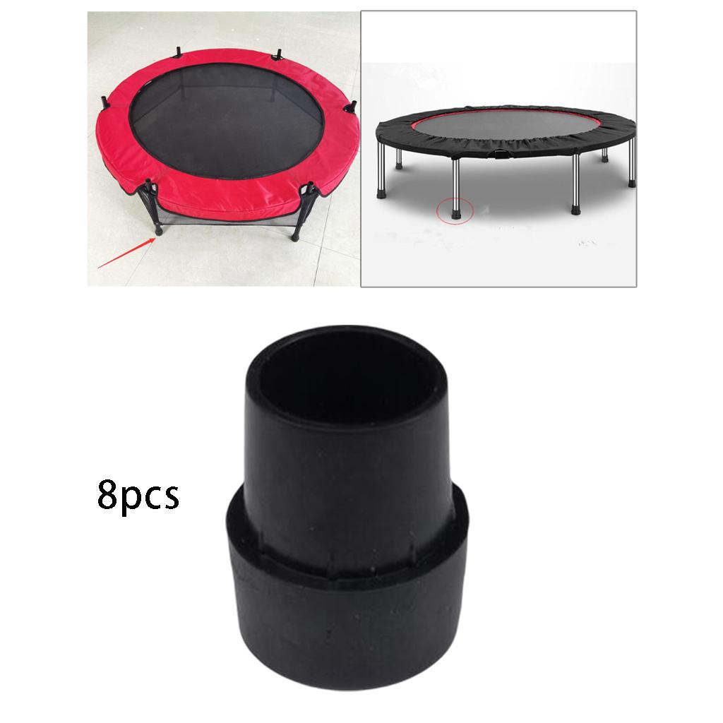 Trampoline Leg Covers Rubber Leg Tips Jump Bed Pipe Cover 8 Pieces