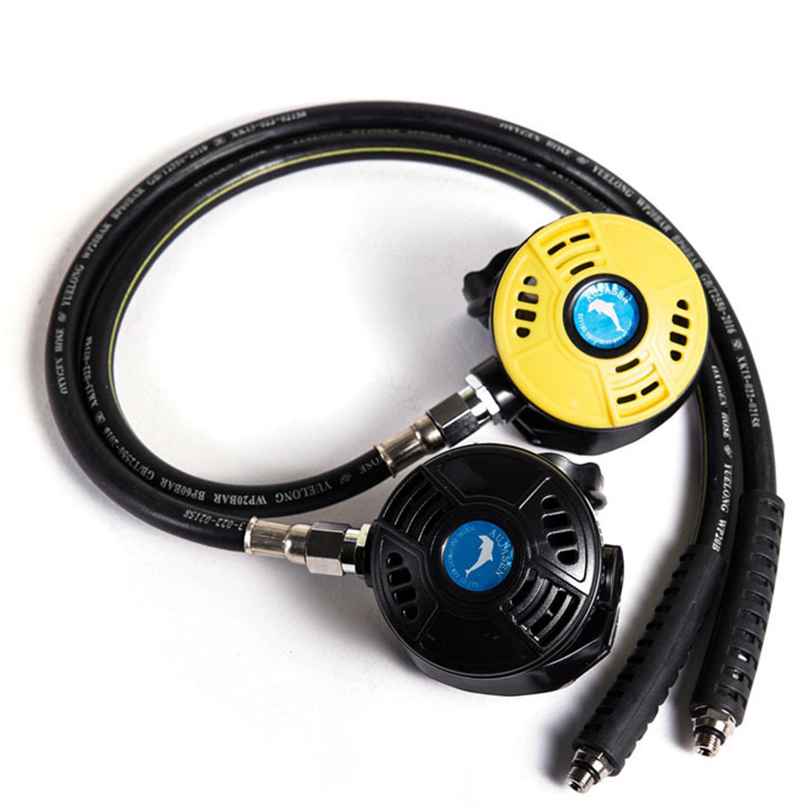 Scuba Diving 2nd Stage Regulator Dive Brass Connector Water Sports Gear Yellow