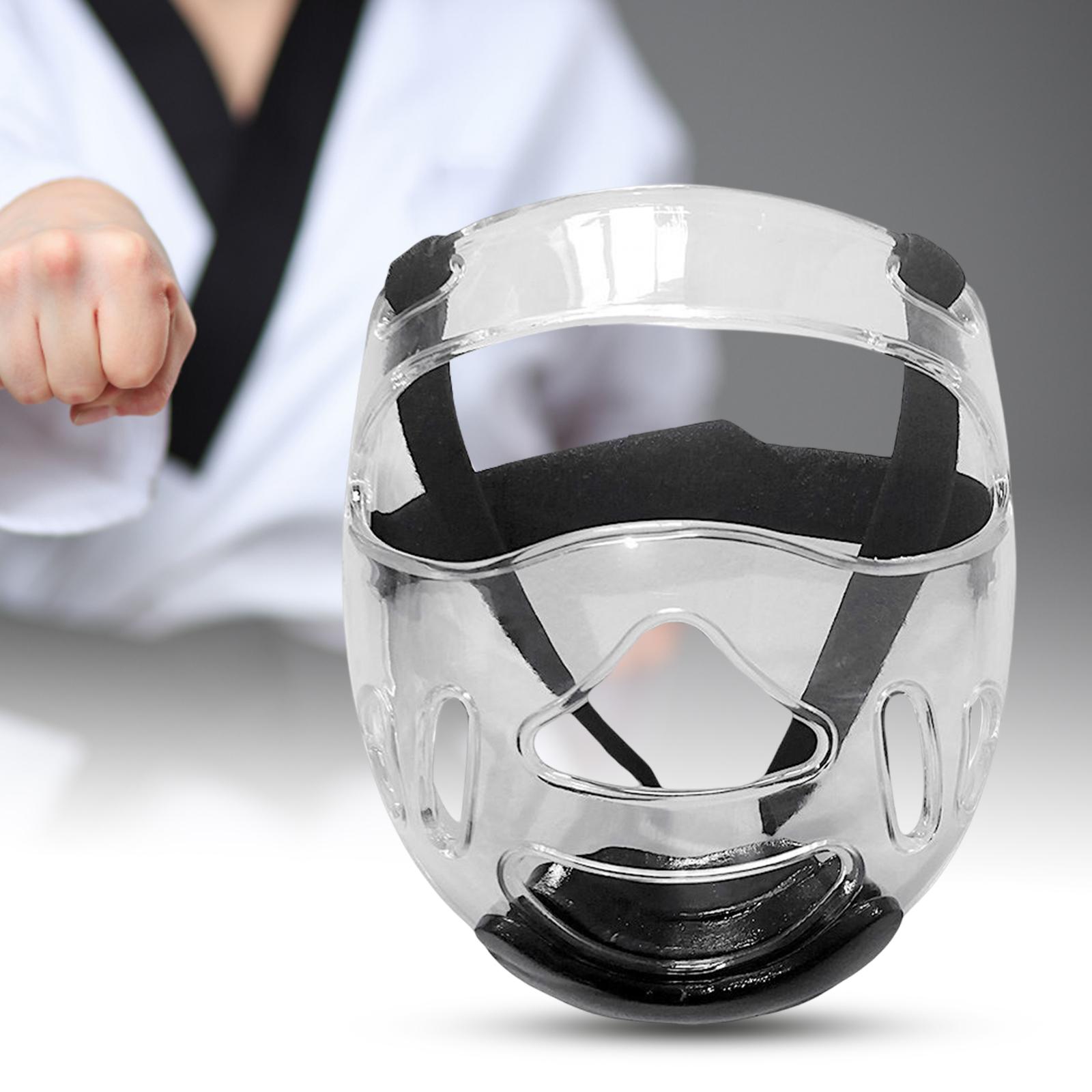 Clear Taekwondo Face Shield Protection Cover Helmet Cover Sports Gear Children