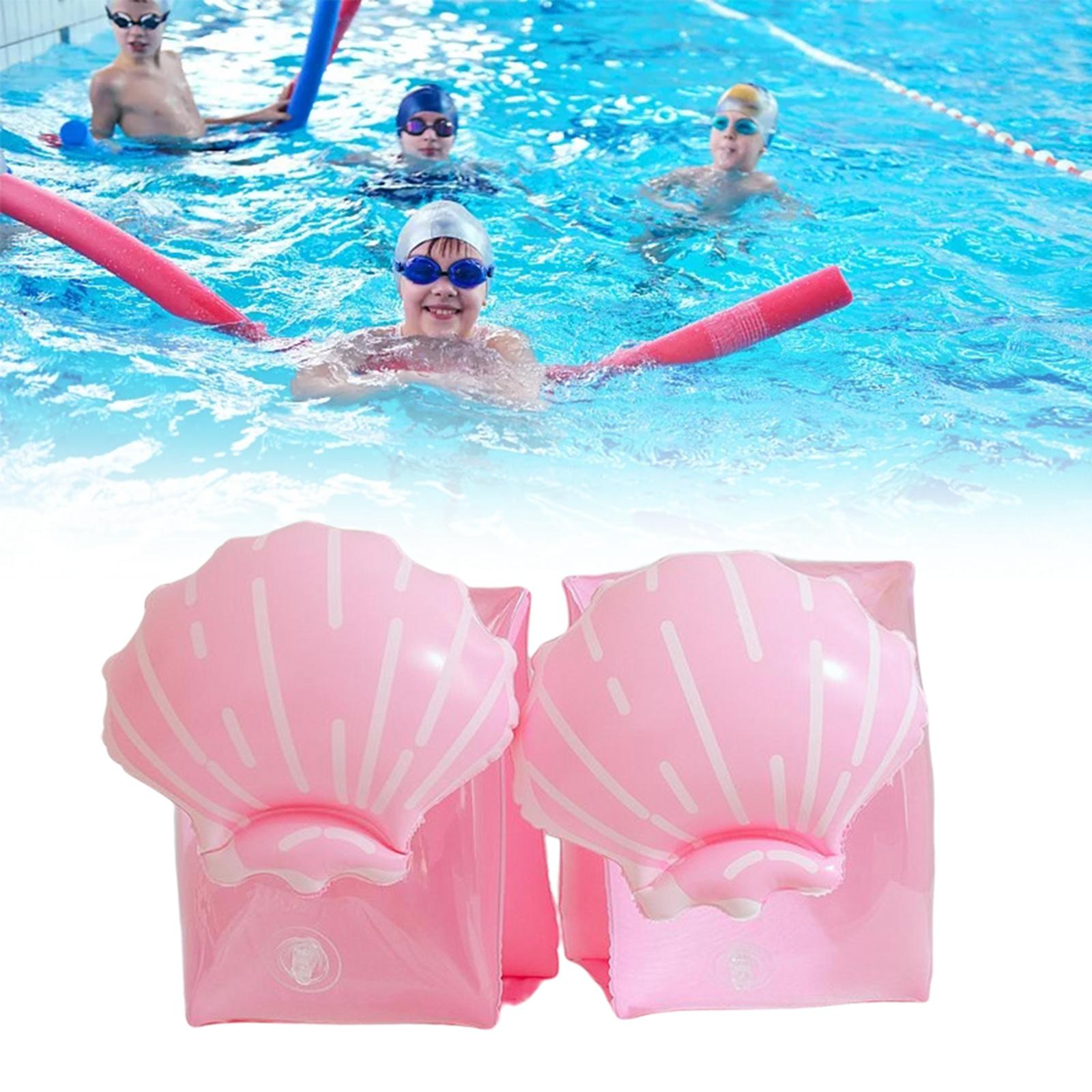 Kids Child Inflatable Swim Pool Arm Rings Float Swim Water Sleeves Shell