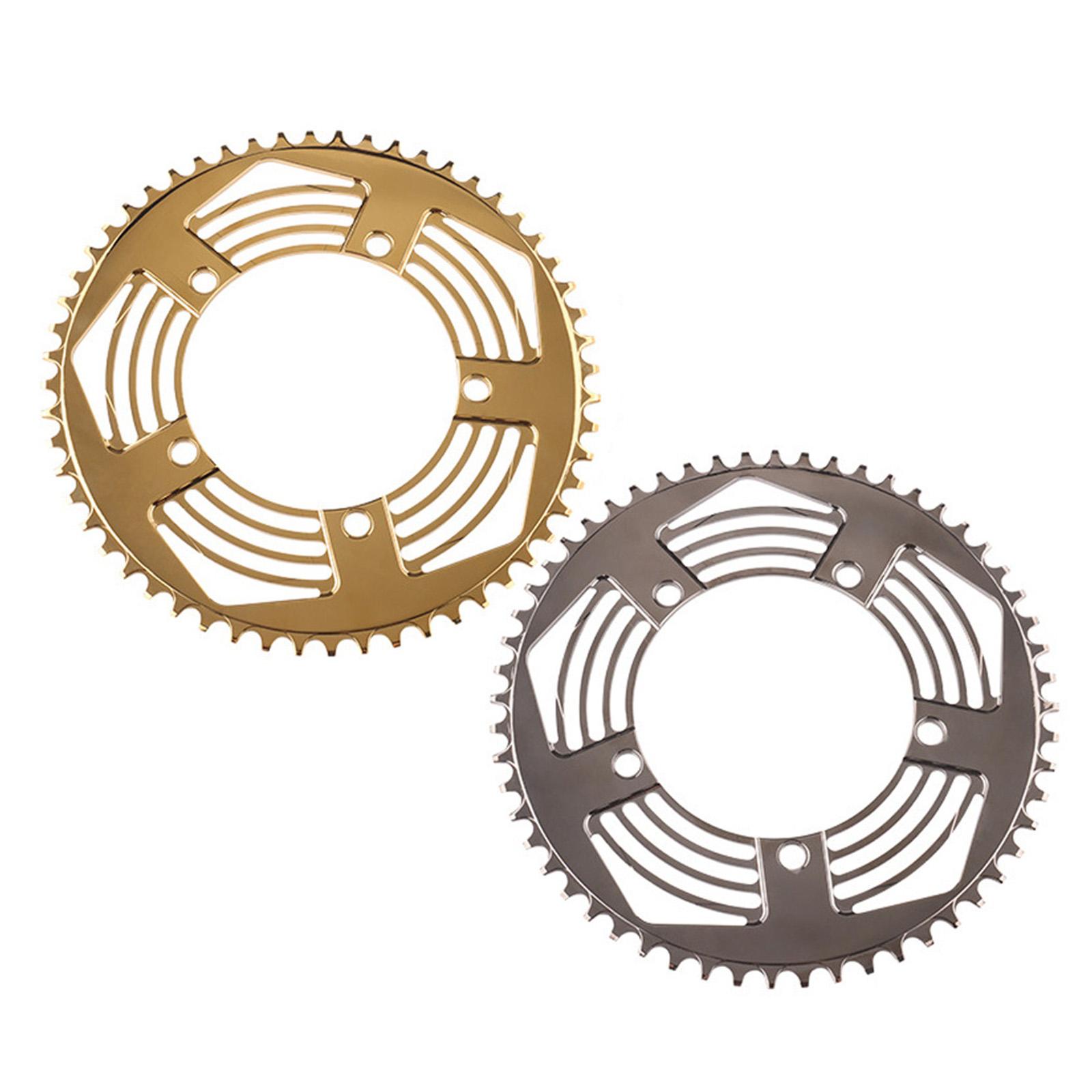 130BCD Folding Bikes Chainring Replacement Aluminum Sprocket  54T Gold 