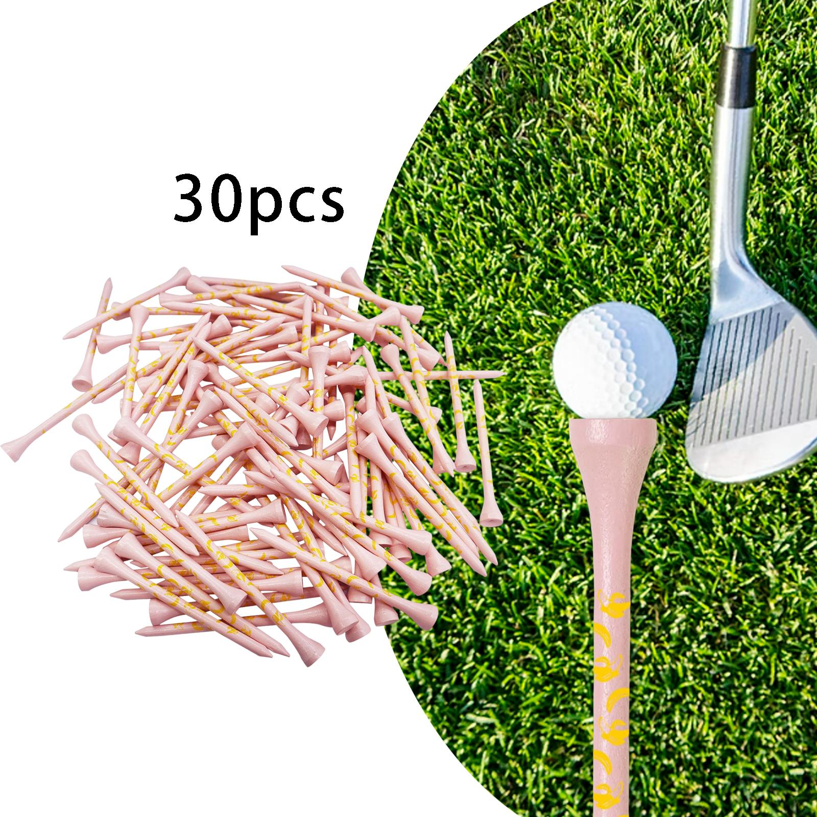 30x Bamboo Golf Ball Holder Golf Ball Tees for Golf Accessories 7cm