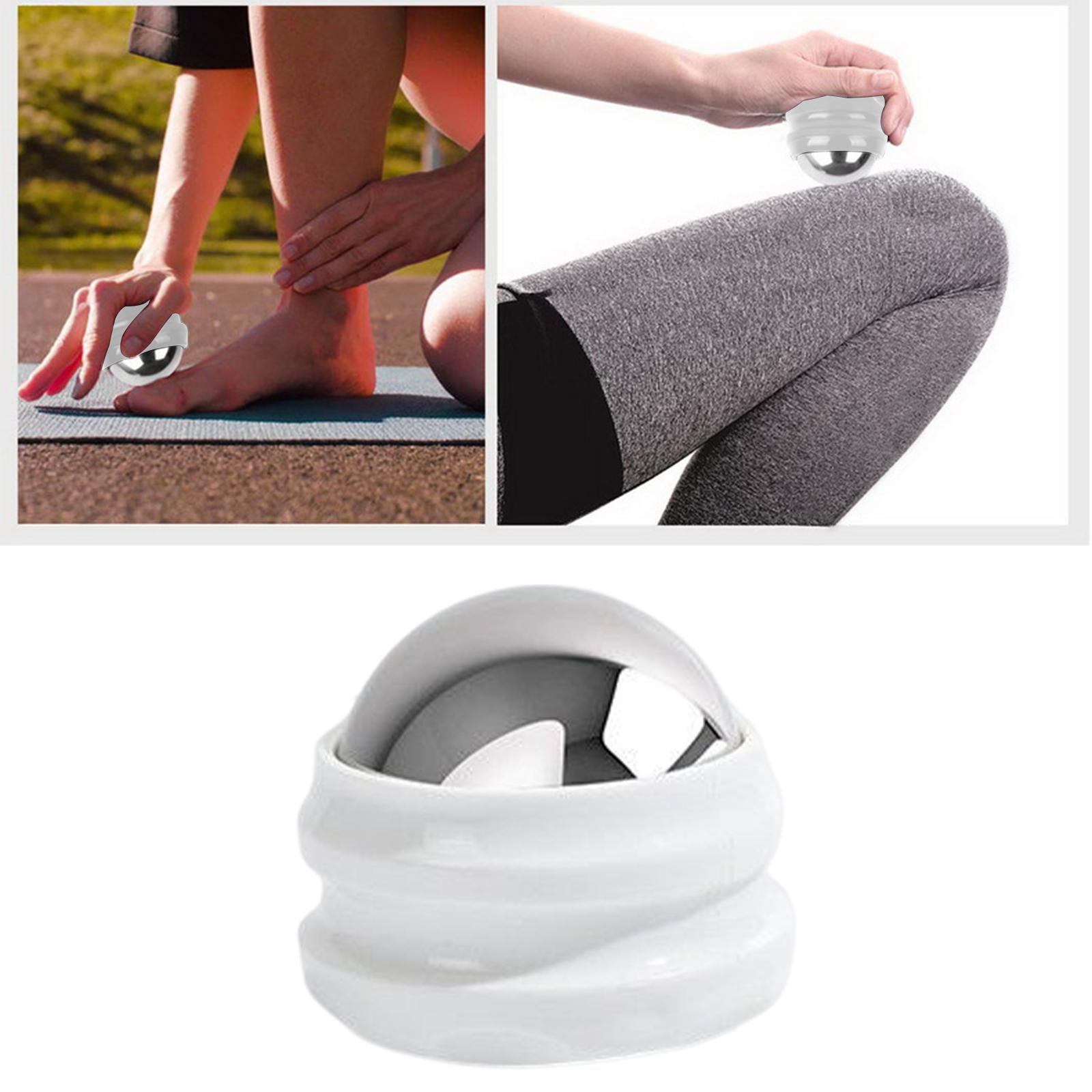 Massage Roller Balls Body Massager for Circulation Spasm Sprain white