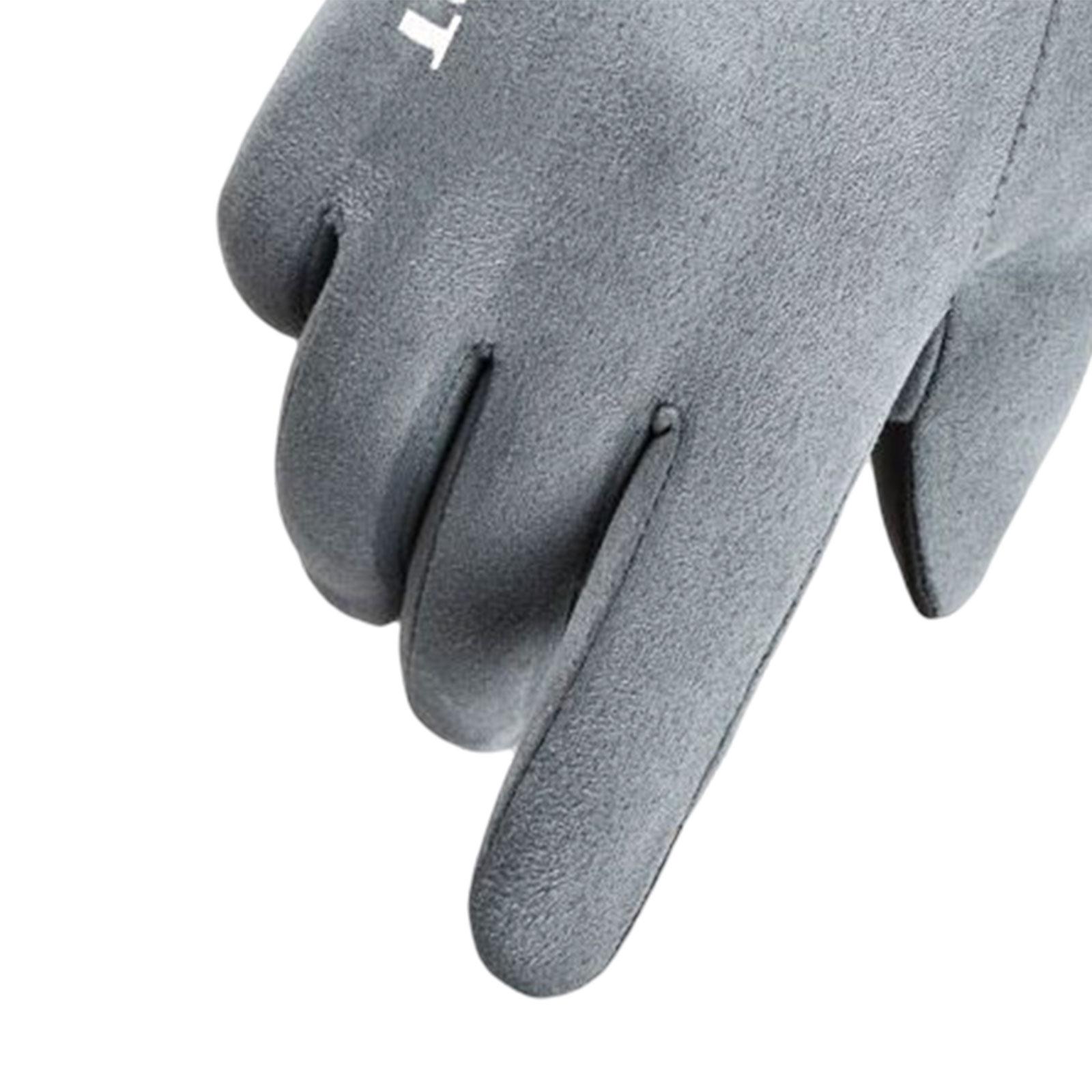 Winter Warm Sports Gloves Suede Anti Slip for Running Skating Cold Weather Women Blue Green