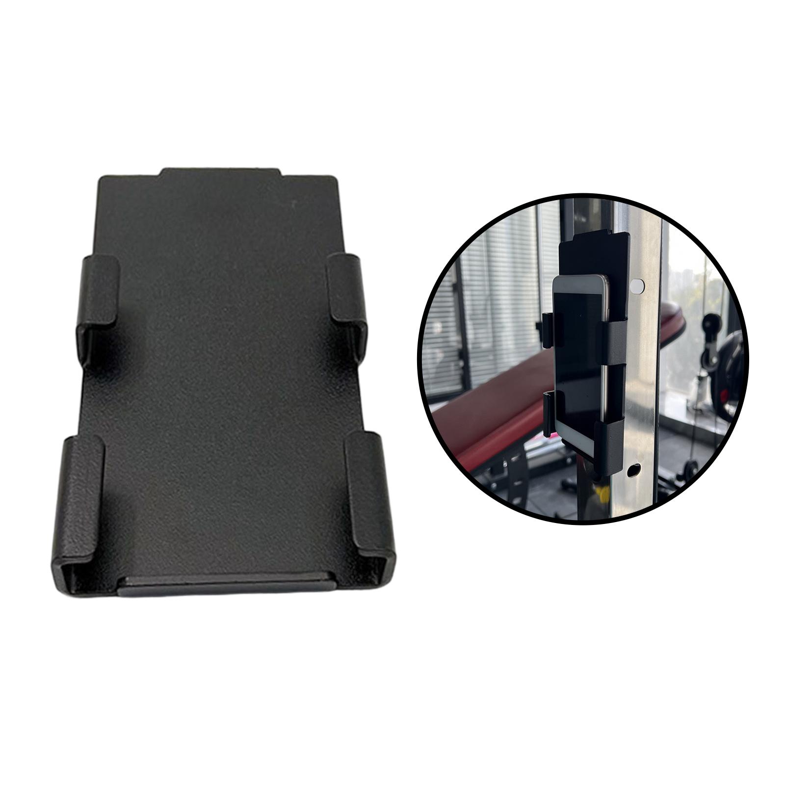 Metal Mobile Phone Holder Stand Sturdy Durable for Squat Rack Attachment