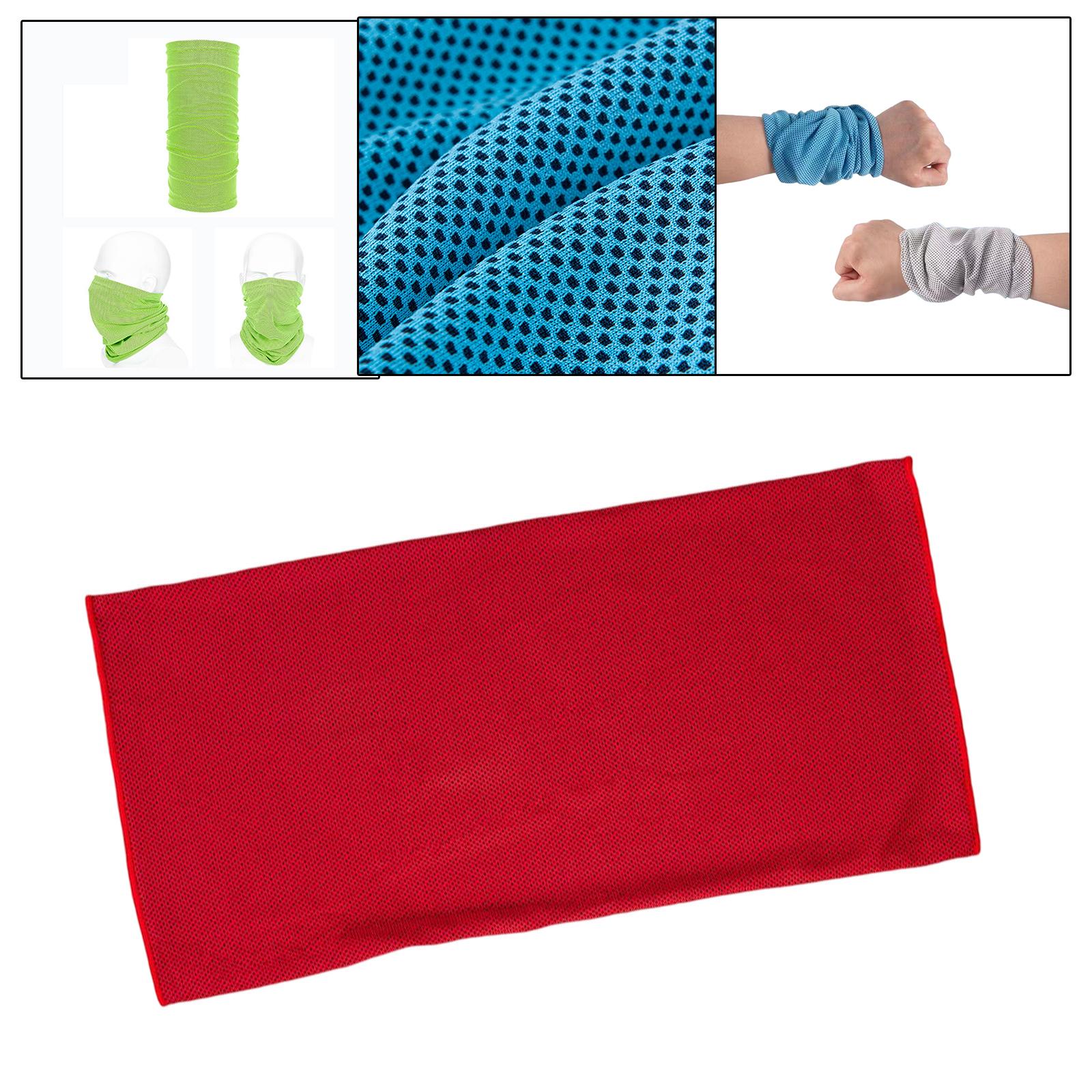 Multifunctional Wrist Sweatband Cooling Wristbands for Basketball Workout Red