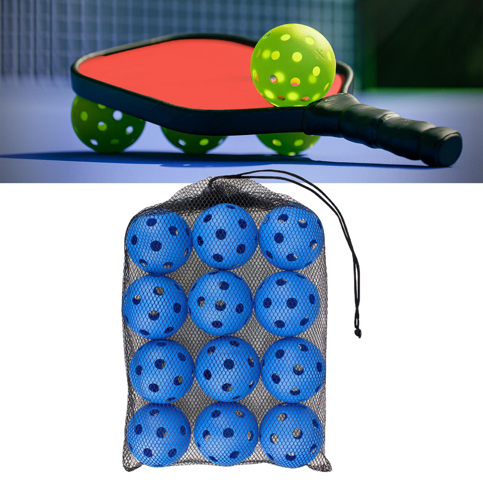 12 Pieces Pickleball Balls Competition Ball for Sanctioned Tournament Play Blue