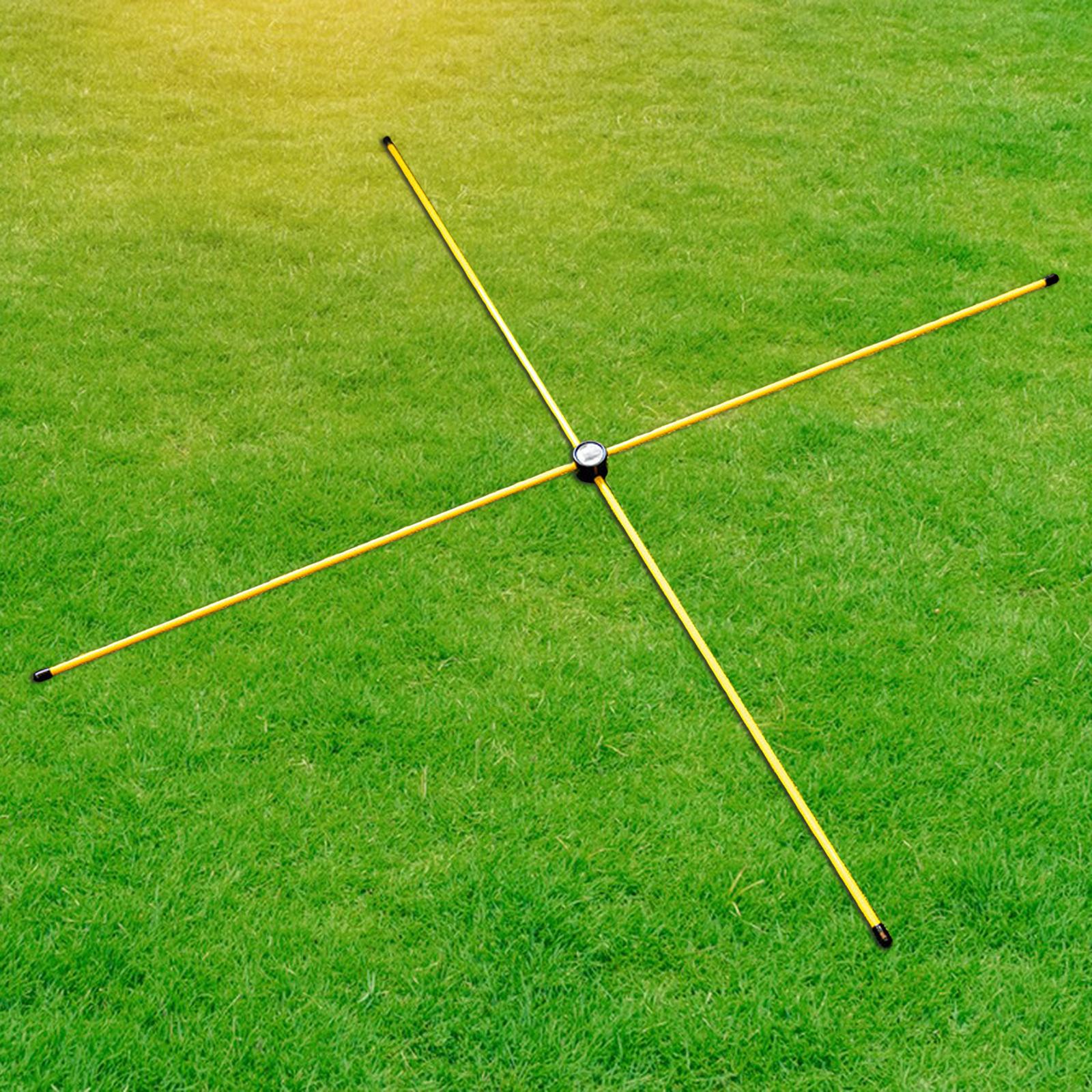 2 Pieces Training Aid Swing Trainer Training Golf Alignment Rods for Park