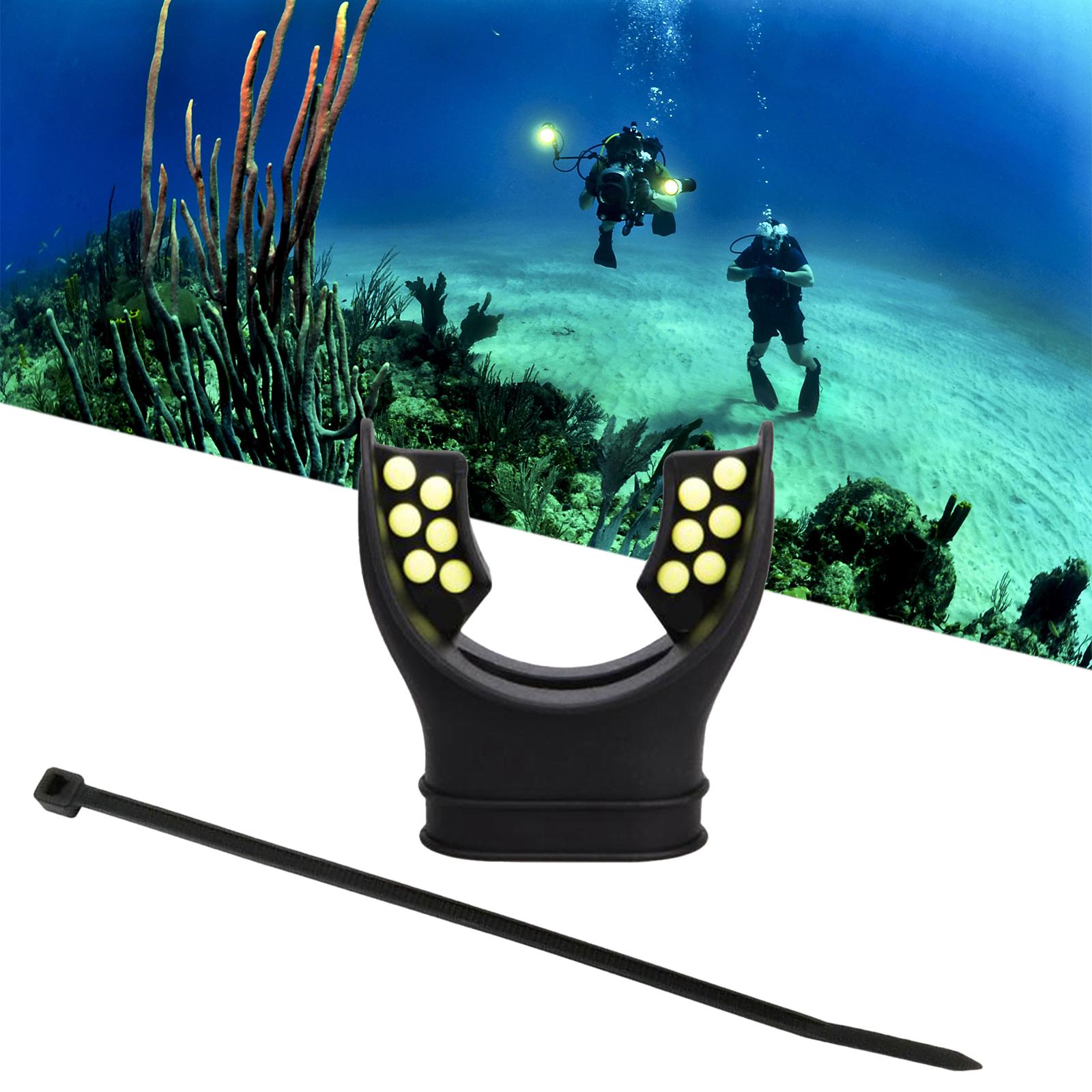 Scuba Diving Regulator Mouthpiece Replacement Silicone Bite for Accessories black and yellow