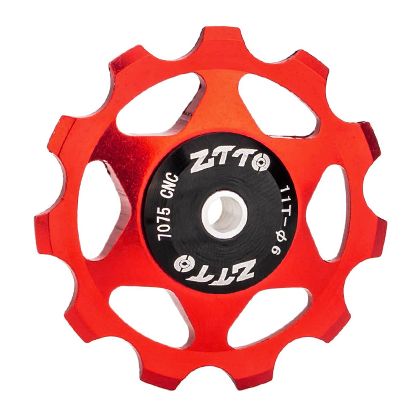 Bike Rear Derailleur Pulley 11T Parts Cycling Accessory Road Bike Pulleys red