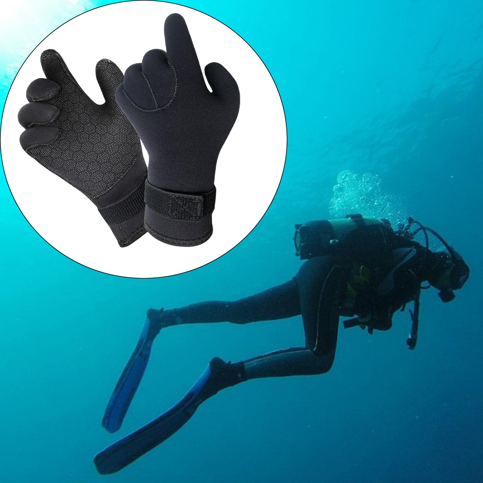 Scuba Diving Gloves Neoprene Wetsuit Gloves for Water Sports Surfing Rafting 3mm L