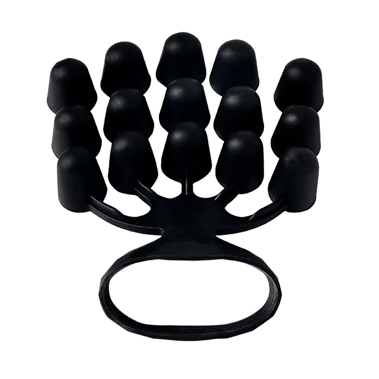 Fingers Exerciser Stretcher Finger Strengthener Piano Hand Grip Strengthener Black