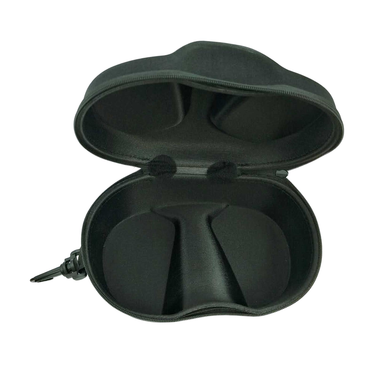 Diving Glasses Case Protective Box Zipper Closure Ski Goggles Case with Hook