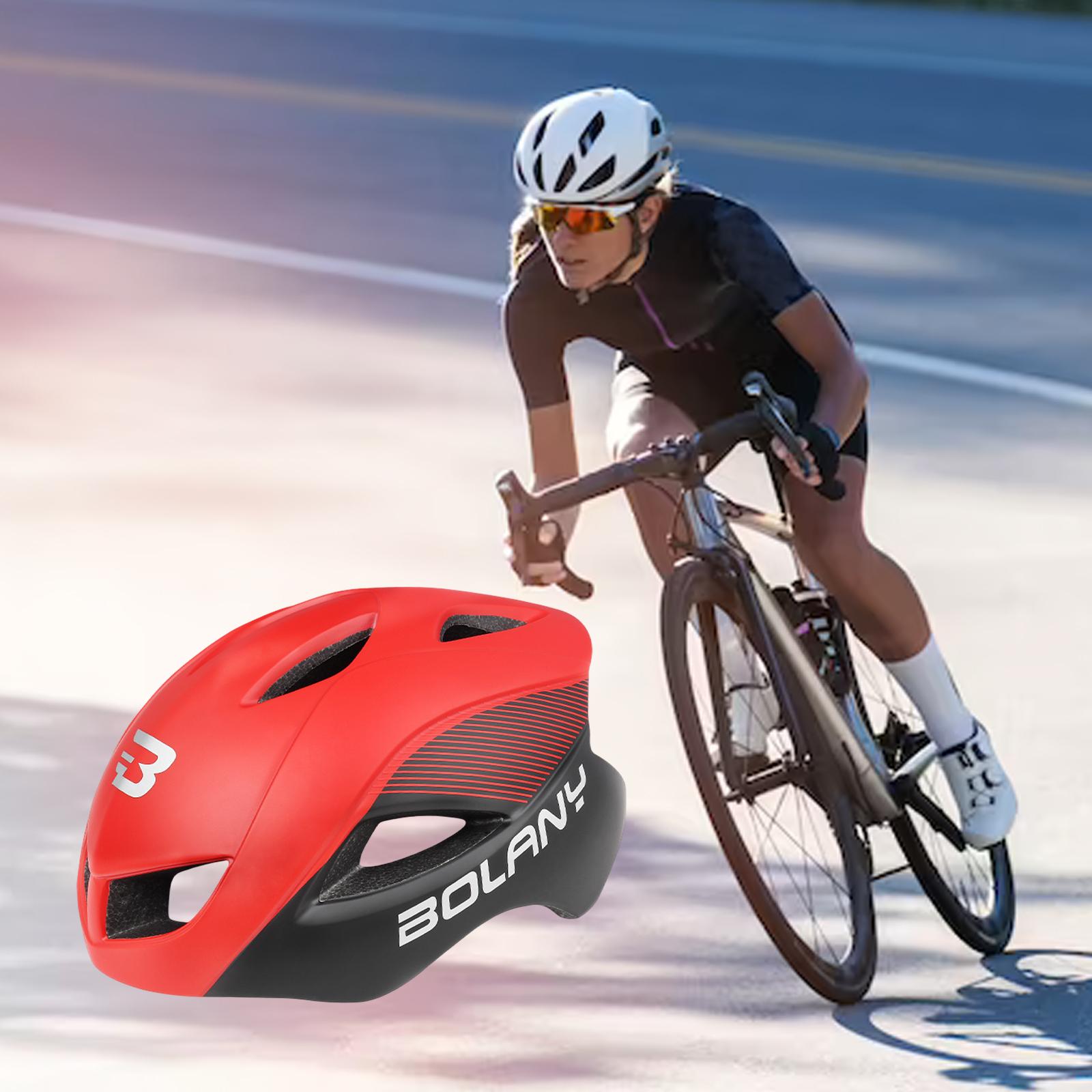 Adult Bike Helmets Head Protective Unisex Outdoor Adjustable Bicycle Helmets red