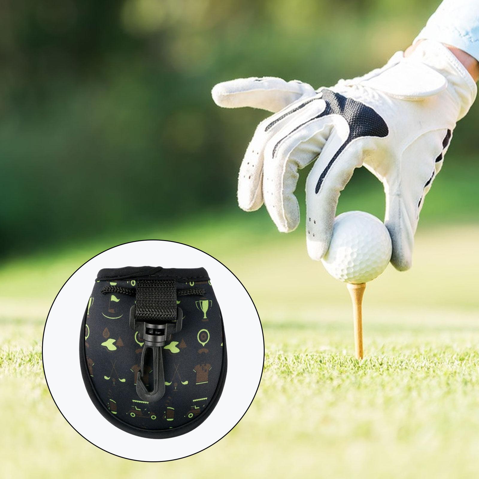 Golf Balls Holder Waist Pack Golf Ball Storage Bag Lightweight Golf Ball Bag Black