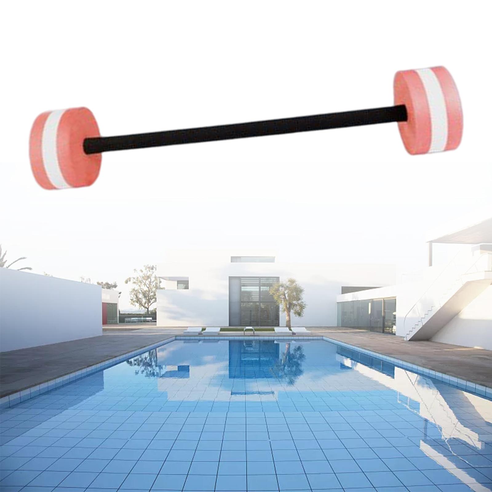 Water Dumbbells Pool Exercise EVA Aquatic Barbell for Men Women Water Sports Pink Color Standard