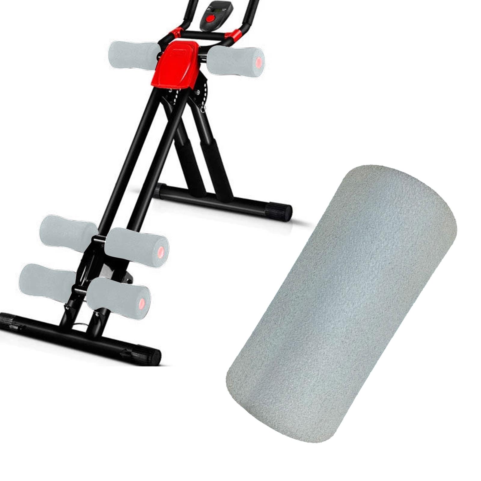 Foam Foot Pads Rollers for Weight Bench Abdominal Trainer Workout Machine Gray