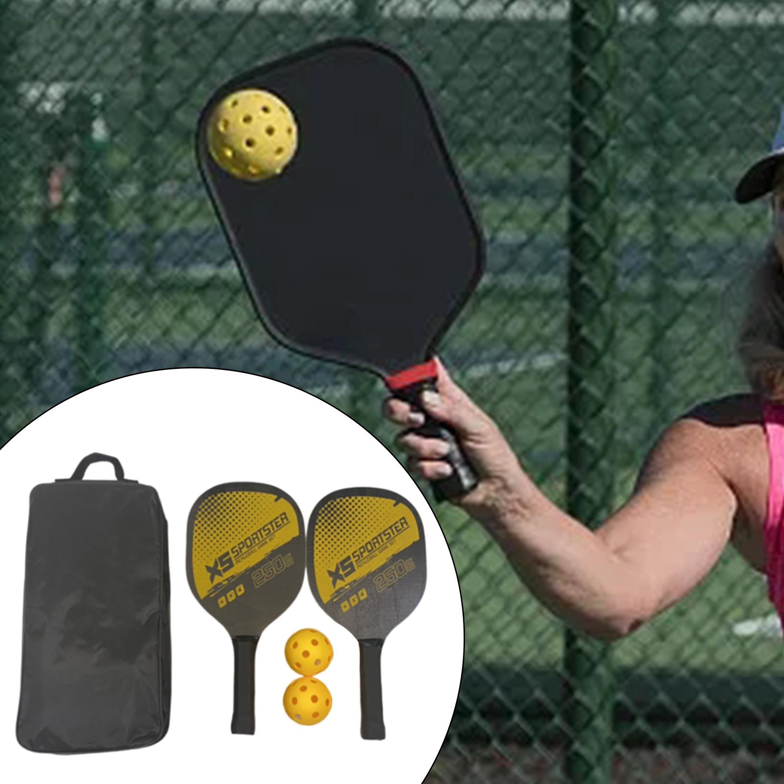 Pickleball Rackets Lightweight Pickleball Paddles Set for Player Adults Play Yellow