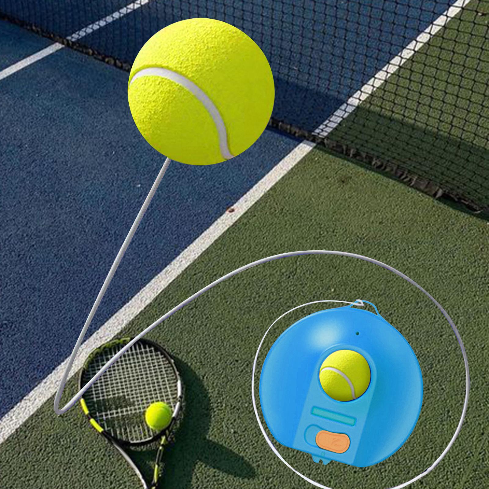 Single Tennis Ball Trainer Training Equipment Accessory Tennis Training Tool Sky Blue