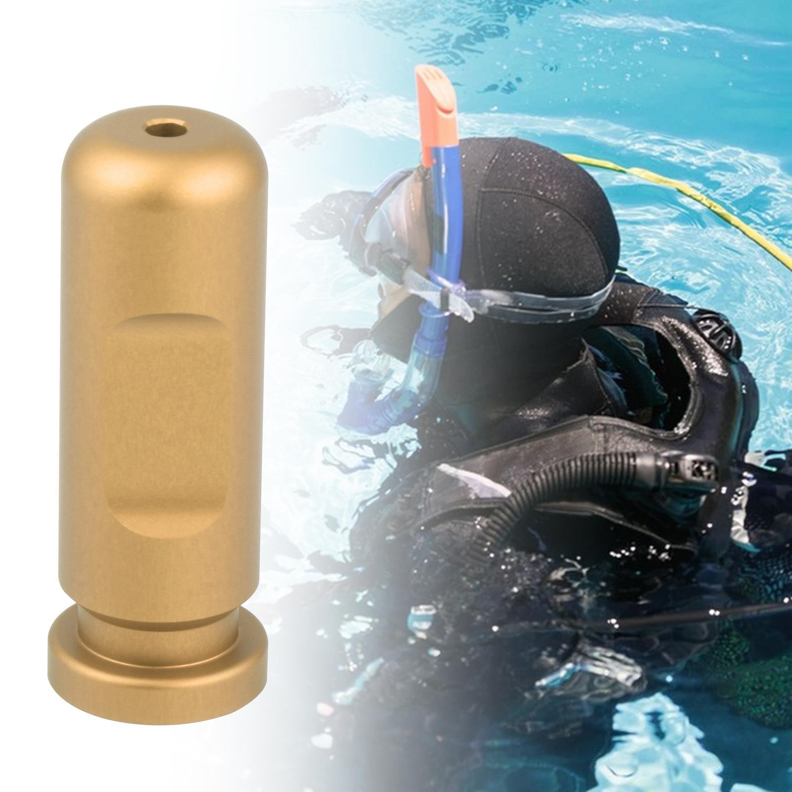 Freediving Ear Equalization Exerciser Aluminum Practing Ear Pressure Balance Gold