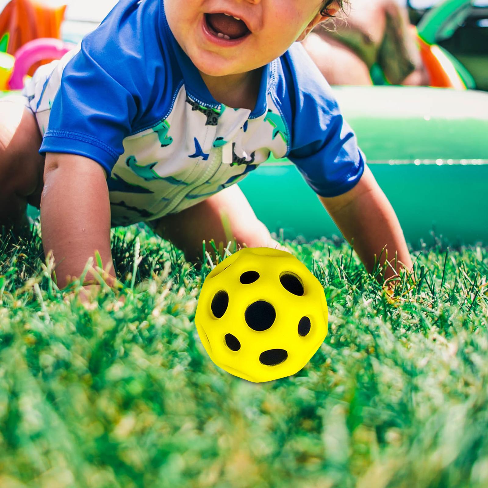 Bouncy Ball Lightweight Ergonomic Design Bouncing Ball Kids and Adults Toy Yellow