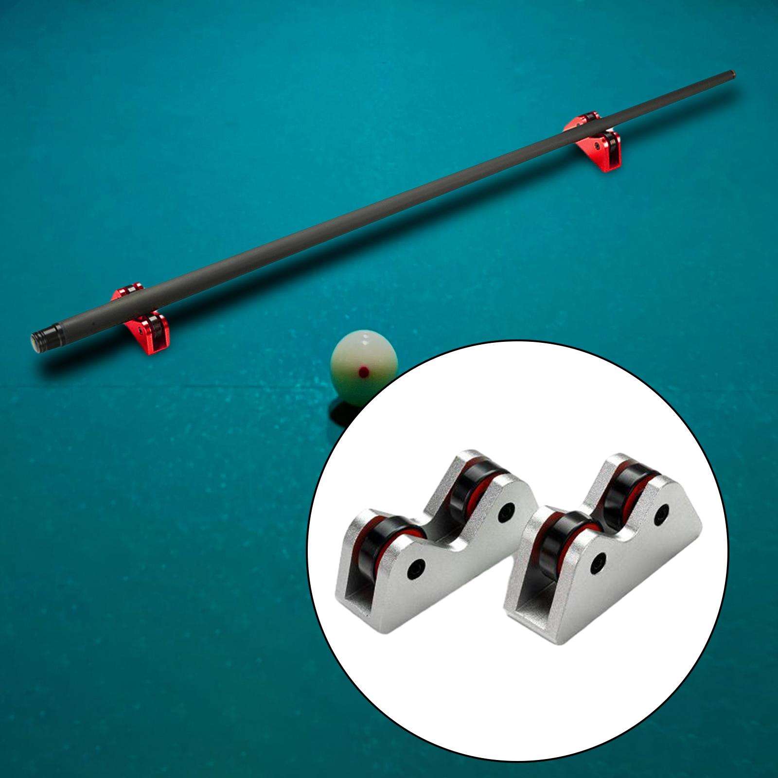 1 Pair Club Checking Billiard Accessories Pool Billiard Straightness Checker Silver