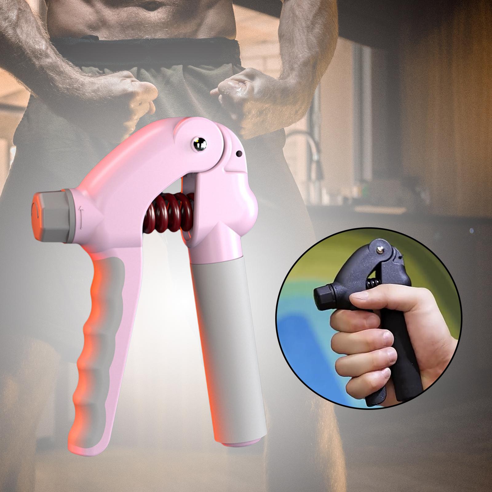 Hand Grip Strengthener Gym Arm Finger Expander Hand Gripper Finger Exerciser Pink