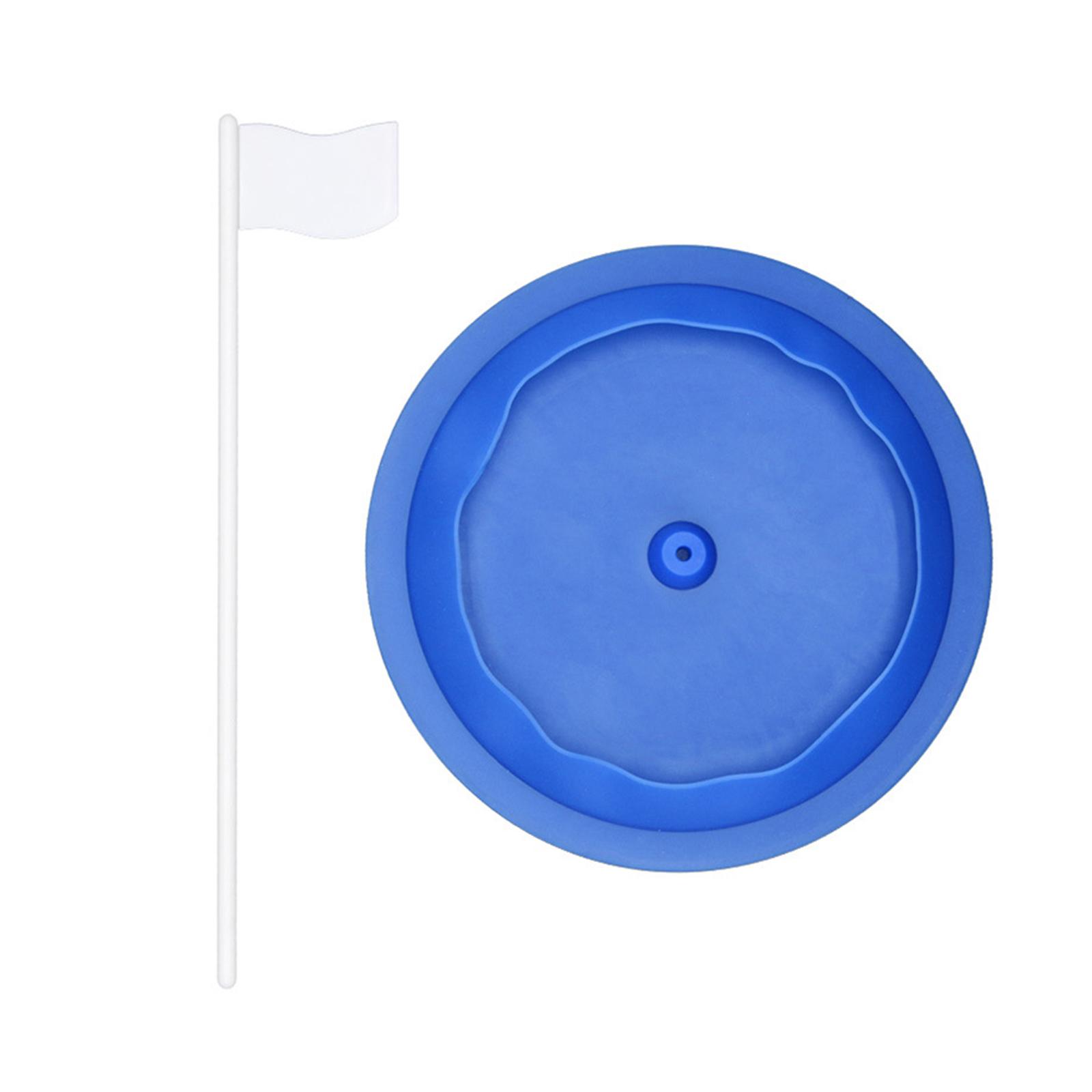 Golf Putting Cup Adults Practice Durable with Flag Putting Training Aid Blue